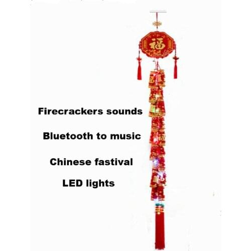 LED bluetooth music remote control Lantern Firecrackers Fireworks Birthday Backdrop Wedding Christmas chinese festival Decor
