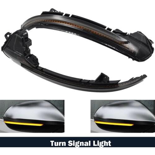 Turn Signal Lights 2pcs Yellow Dynamic LED Rearview Mirror Indicator Blinker Repeater For Audi A6 RS6 4G C7 7.5 2012-2018