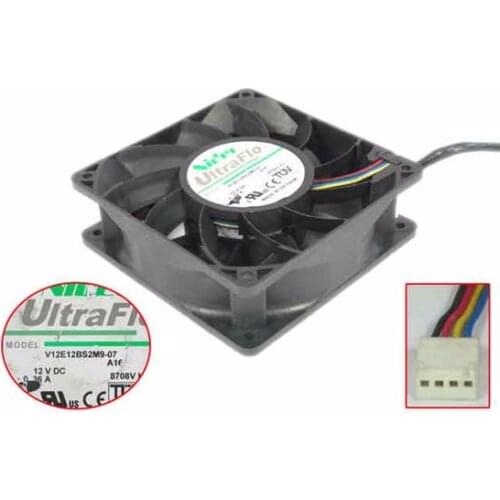 Nidec V12E12BS2M9-07 A16 Server Cooling Fan DC 12V 0.36A 120x120x38mm 4-wire