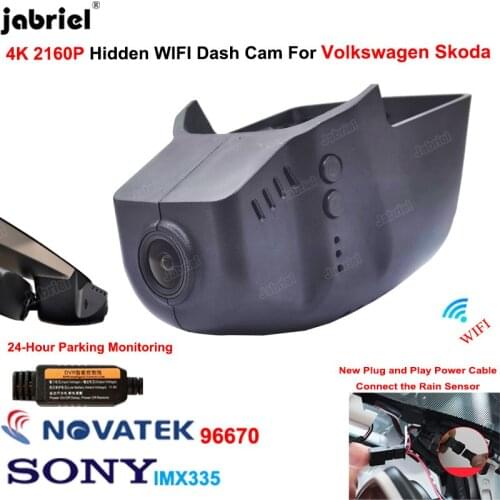 For Volkswagen VW Golf for VW Passat for VW Tiguan Allspace Atlas Arteon Sharan Magotan 4K Wifi Car DVR Dash Cam Video Recorder