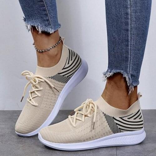 Women Sneakers Slip On Mesh Light Breathable Shoes Woman Walking Platform Comfortable Casual Fashion Female Lace Up Non Slip New