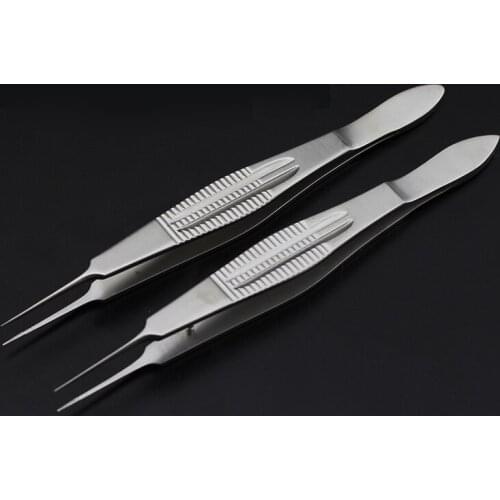 Toothed Eyelid Tweezers Ophthalmic Surgery Tools Double Eyelid Embedding Cosmetic Plastic Tissue Fat Tweezers Micro Tweezers