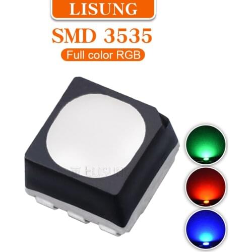 1000pcs/bag SMD 3535 Rgb Led Chip 1210 Smt Milky Diffuse Red Blue Green Full Color Led Emitting Diode Lamp Chip Light Beads