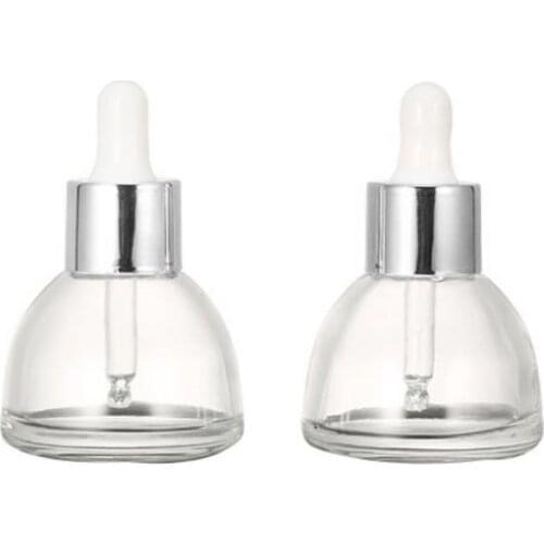 24 X DIY 15ml Transparent Glass essential oil bottle with dropper 15cc glass E-Liquid dropper bottle 1/2oz cosmetic container