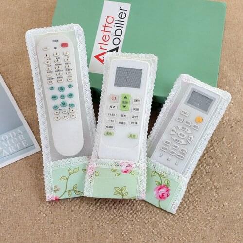 3 Sizes Remote Control Cover TV Air Conditioner Universal Remote Control Protector Case Printed Dustproof Storage Bag Home Decor