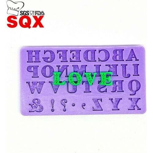 3D lace letter Silicone fondant Mold Cake Decorating Chocolate Baking Mould Kitchen Accessories SQ15225