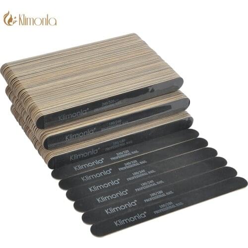 50Pcs/lot lime a ongle professionel Black Wooden Emery Board File for Nail Accessories Tools quick sand 100/180 Grit DIY Home