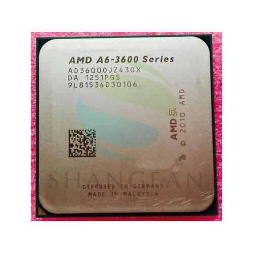 AMD A6-3600 A6-3600 2.1GHz 4M 65W Quad-Core CPU Processor AD3600OJZ43GX Socket FM1/ 905pin