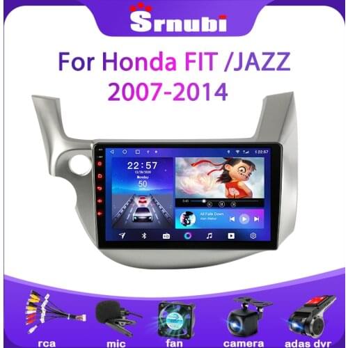 Srnubi Android 10 Car Radio for HONDA FIT JAZZ 2007 2008 2009 2010-2013 Multimedia Player Navigation GPS 2 Din 4G DVD Head Unit