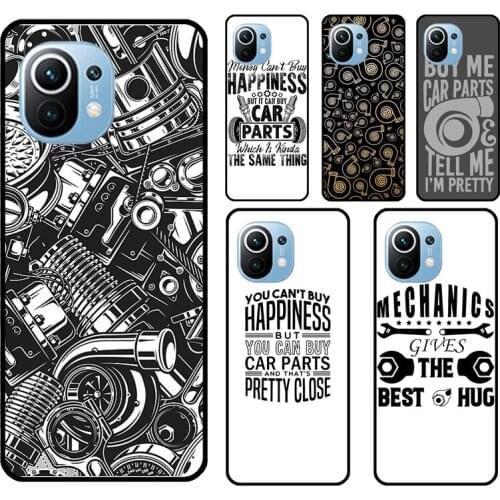 Car Parts Auto Mechanic For Xiaomi Mi 11 Lite 9 10 10T Pro Mi 11 Ultra Phone Case For POCO F3 F2 M3 X3 Pro Cover