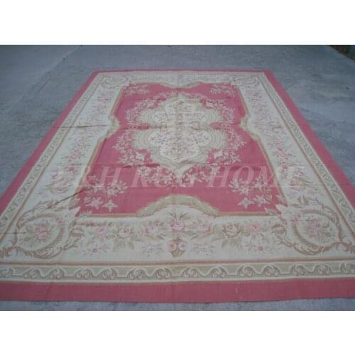 Free shipping 9'x12' French Aubusson woolen rug, French Aubusson Carpet for Home Decoration, 2015 New Design