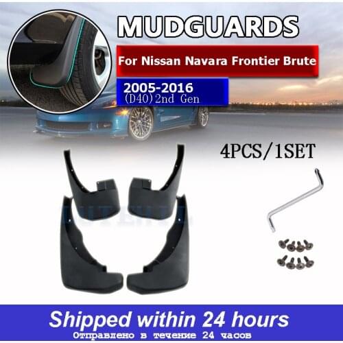 Mudflap for Nissan Navara Frontier Brute D40 2005~2016 Fender Mud Guard Splash Flaps Mudguards Accessories 2006 2007 2008 2009