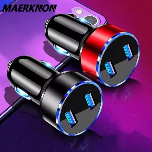 USB Car Charge QC3.0 4.8A Fast Charging For iphone 11 8 Plus Huawei Xiaomi Samsung S8 Mobile Phone Quick Charger Adapter in Car