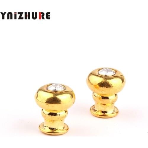 YNIZHURE 8pcsTiradores Muebles Box Knobs Zinc Alloy Handle Arch Tracery Gold Tone For Drawer Wooden Jewelry Mini Handles F