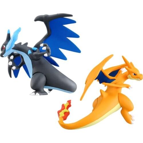 TAKARA TOMY Pokemon Anime Figures Mega Evolution Charizard X Mega Charizard Y Action Figure Collection Model Toys Kids Gifts