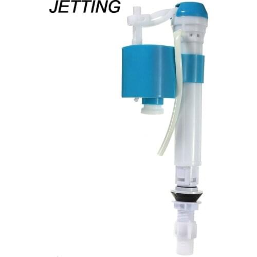 JETTING 1PCS High Quality Blue+White Toilet Push Button Fill Valve Dual Flush Cistern Syphon Bathroom Accessories
