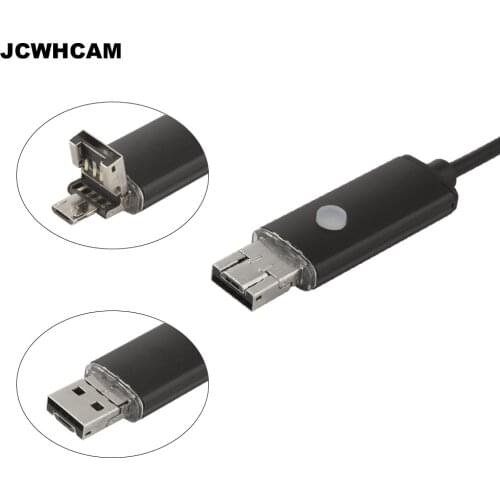 JCWHCAM 5.5mm Len Android OTG USB Endoscope Camera 1M 2M 5M 10M Waterproof Snake Pipe Inspection Android USB Borescope Camera