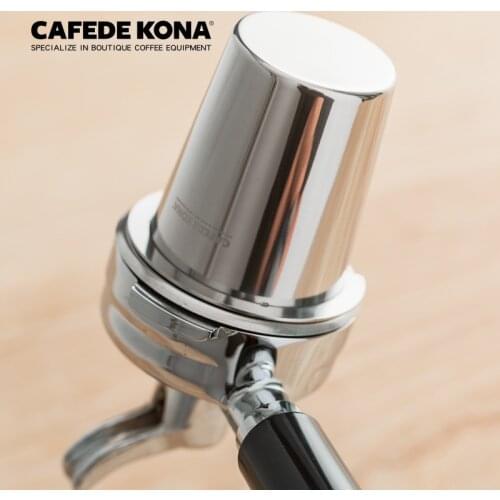 CAFEDEKONA stainless steel coffee sniffing mug powder feeder fit 57mm espresso machine portafilter grinder coffeemaker assistant
