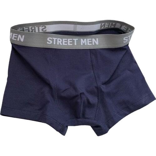 3 Pieces Men Panties Breathable Men Underwear Boxer Cotton Summer Mid-waist Men Boxer Shorts Solid Color Underpants 2020 New