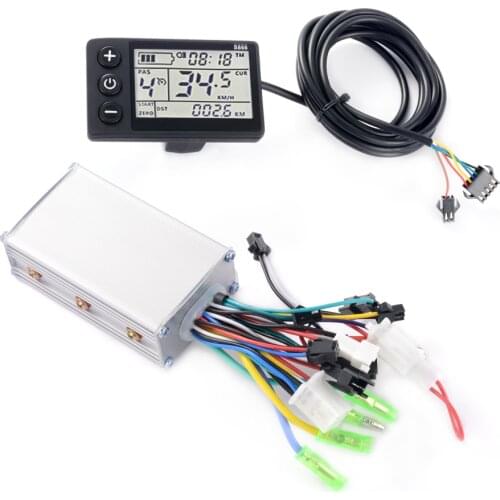 250W/350W Electric Bike Controller Kit Brushless Motorcontroller 24V/48V LCD Display Panel For Electric Bicycle E-Bike Scooter