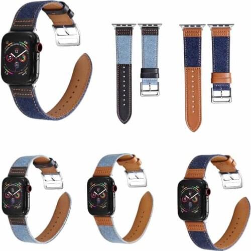 Cowboy pattern Leather strap for apple watch band series 6 5 44mm/40mm for iwatch se bracelet series 4 3 2 1 38mm 42mm