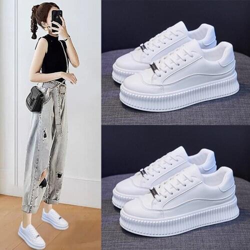 New Couples Small White Shoes Women Spring 2021 Mens Womens Fashion Breathable Platform Running Platform Shoes Casual Sneakers