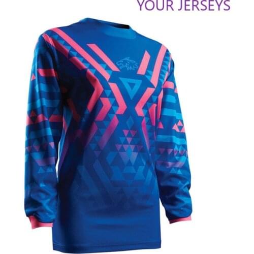 Man brand new Cycling Motocross Jerseys blue red Dirt Bike Cycling Bicycle MTB Downhill Shirts Motorcycle T Shirt Racing Jersey