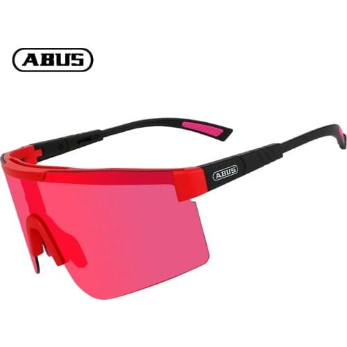 ABUS Eyewear Cycling Glasses Polarized Sunglasses Men Sport Bicycle Lenses TR90 Cycling Goggle Unisex Bike Glasses Women Fashion