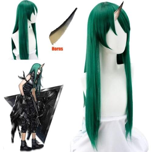 New Game Arknights Cosplay Hoshiguma wig Horns Head Clip Headwear Hairwear Cosplay Props Cosplay Accessories Hair Clip Halloween