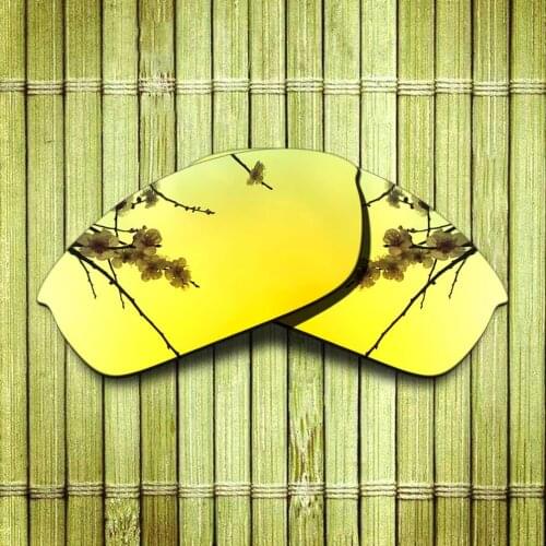 Polarized Replacement Lense For-Oakley Half Jacket Sunglasses Frame True Color Mirrored Coating - Yellow Options