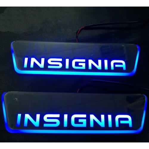 Welcome Pedal Lights For Opel Insignia 2015 2016 - 2018 Pedal car Door Sill Pathway Lamps led thresholds scuff plates Avante md