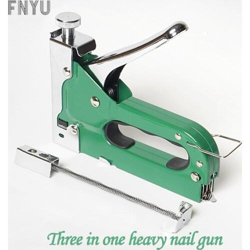 Proskit CP-395 hand heavy duty nail gun Door type U type T type nail 3 in 1 for furniture carton fixing repair nail gun kit