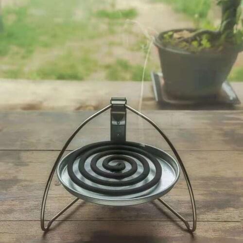 Foldable Metal Mosquito-repellent Incense Coil Holder Tray for Home and Outdoor Camping Japan Dulton Outdoor Stainless Steel