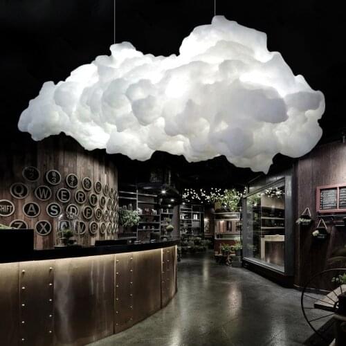 Modern cloud pendant lamp Led Living Room white pendant light Bar Shop Decor Light Fixtures Kid Room boys room light