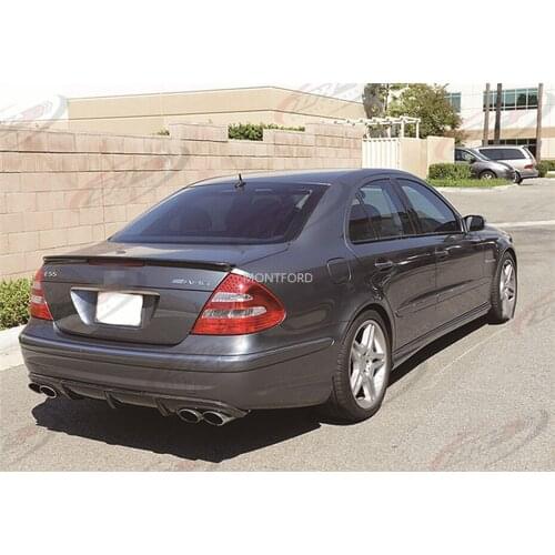 For W211 Spoiler 2003-2006 Mercedes-Benz W211 YC E-class E200 E260 Spoiler ABS plastic Material Car Rear Wing Color Rear Spoiler
