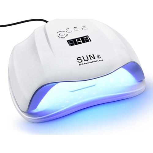 SUN X 54W Nail Dryer LED UV Lamp Micro USB Gel Varnish LCD Display Curing Machine For Home Use Nail Art Tools Lamps For Nail