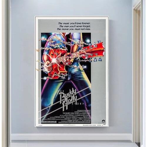 V0918 The Buddy Holly Story (2) Vintage Classic Movie Wall Silk Cloth HD Poster Art Home Decoration Gift