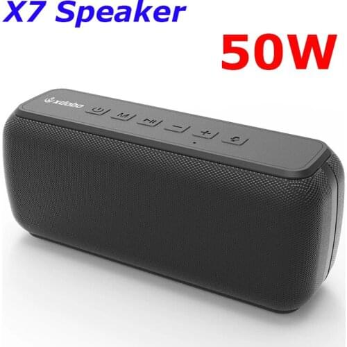 X7 50W Big Power Wireless Bluetooth-compatible Speaker Column 3D Stereo Waterproof Subwoofer BT5.0 Music Center Boombox vs X8