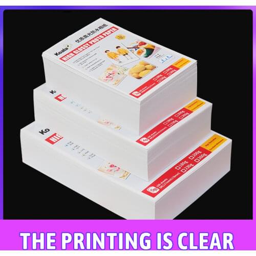 5/6/7 Inch A4 High Quality Photo Paper Highlight Quick Dry Colorful Photo Studio Waterproof Photo Paper