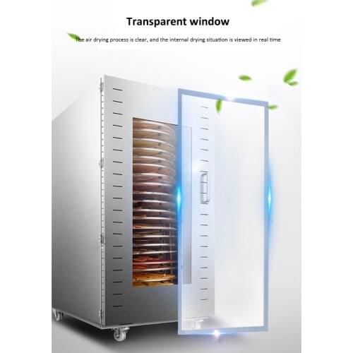 16-layers Food dehydrator Commercial food dryer LC-XZ16 Stainless steel fruits vegetables drying machine 220V 1500W 1pc
