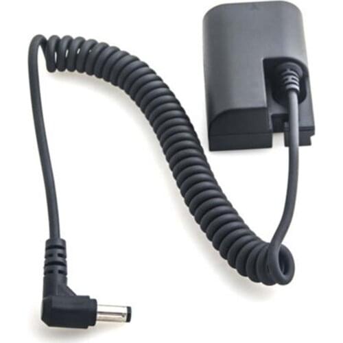 DC Dummy Battery Power Adapter Spring Cable for Canon LP-E6 EOS 5D4 80D 7D II