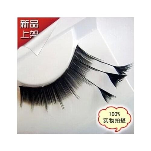 Freeshipping new arrival charming hand make false eyelash turquoise ultra long natural feather party eyelases make up extension