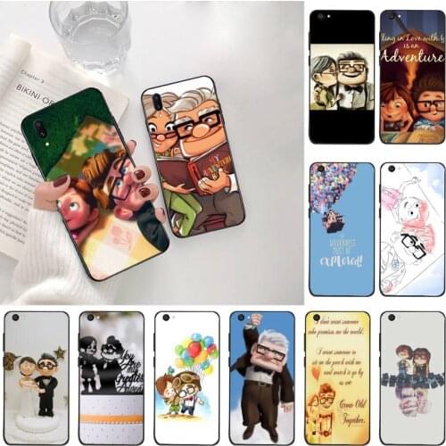 CUTEWANAN Romantic Up Carl And Ellie Couple Soft Silicone Black Phone Case For Vivo Y91c Y17 Y51 Y67 Y55 Y93 Y81S Y19 V17 vivos5