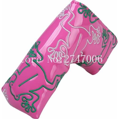 1pc PU Leather Frog Style Golf Clubs Headcover For Blade Golf Putter Headcovers With Magnetic Closure Head Cover
