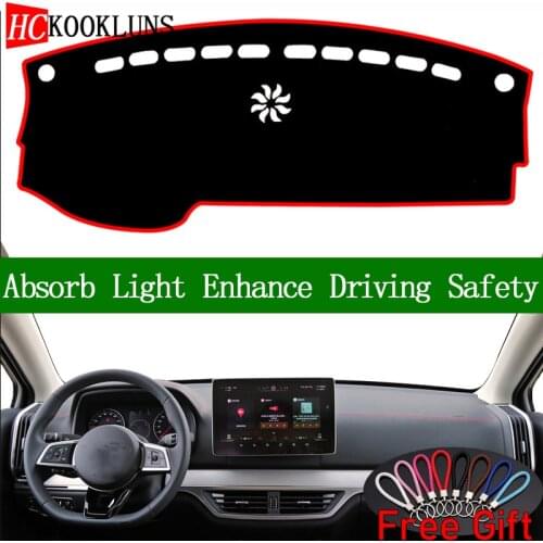 For BYD TANG DM 2018 Dashboard Cover Sun Shade Dash Mat Pad Carpet Car Stickers Interior Accessories