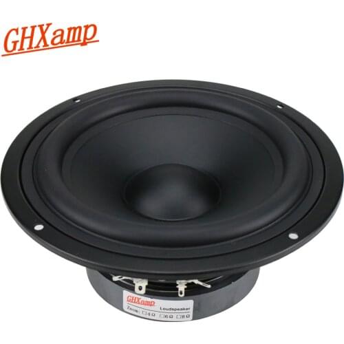 GHXAMP 7 inch Mid Bass Speaker Unit 130W HIfi Mediant Home Theater Deep Bass Woofer Loudspeaker Rubber edge 1pc