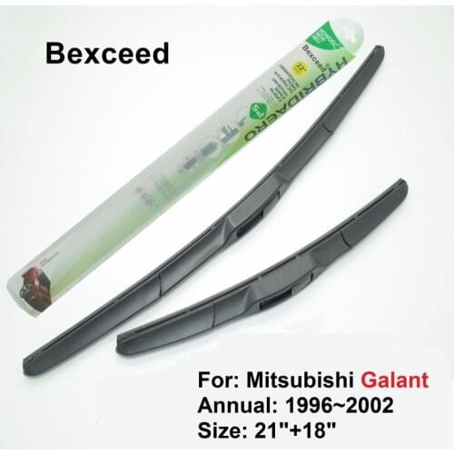 Hybrid Wiper Blade for Mitsubishi Galant 21"+18" Bexceed of Car Windshield Windscreen 1996 1997 1998 1999 2000 2001 2002