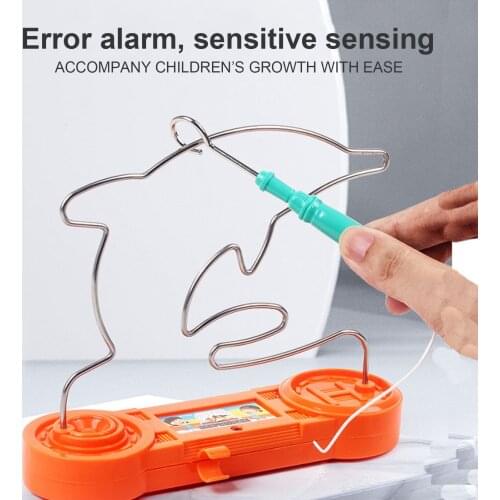 Electric Dont Buzz The Wire Game Bump Maze Toy Reliable Classic Tabletop Puzzle Game Retro Toys- Bored Games For Kids