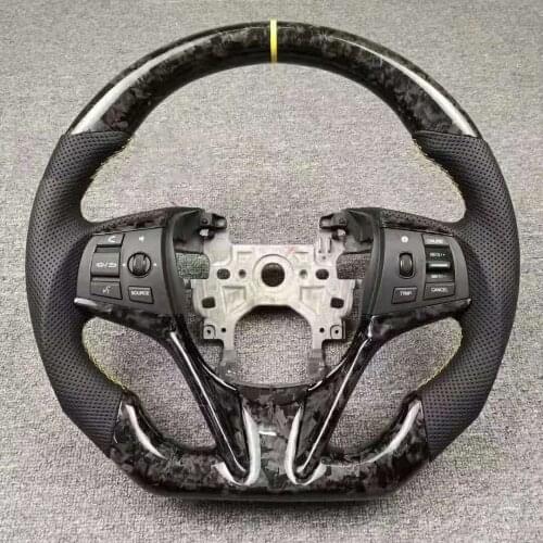 Cuatomized Forged Carbon Fiber Steering Wheel Alcantara compatible for Honda Spirior 2014-2021