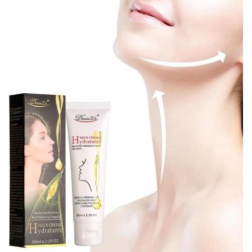 Collagen Plant Extract Neck Cream Anti Aging Line Lift Skin Whitening Improve Neck Care Fine Neck Nourishing Tighte V4E1